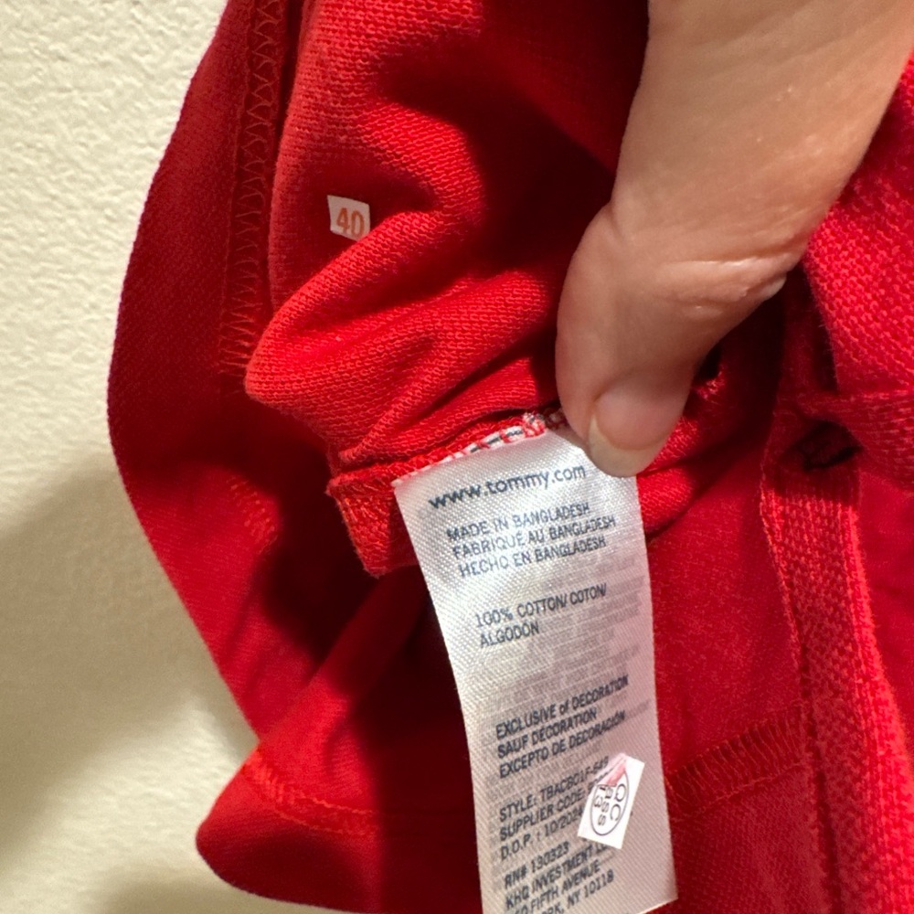 NWT‎ Tommy Hilfiger regal red, White & Blue boys golf polo shirt size m - 12/14 - Picture 6 of 6